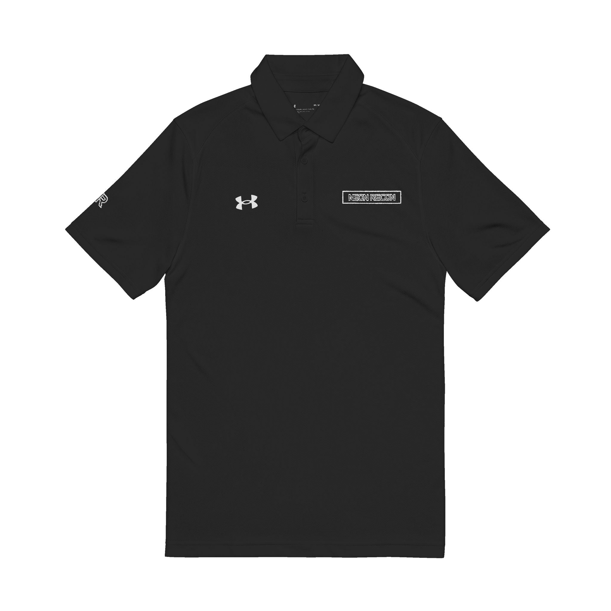 Men's Embroidered UA Polo Shirt, White Logo