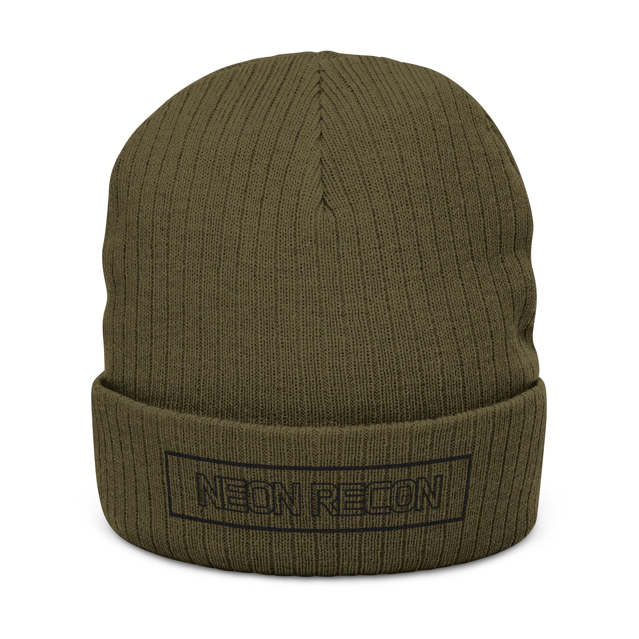 Ribbed Knit Beanie (Embroidery)